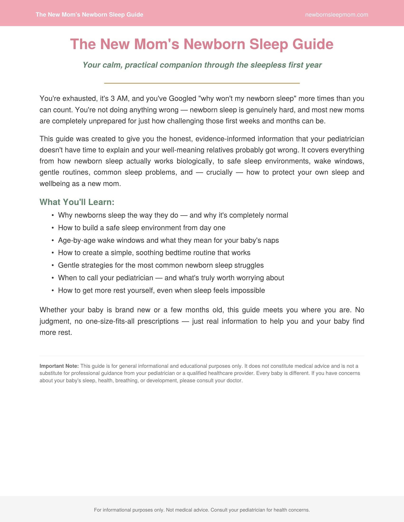 Finally. Sleep. : Your Calm, Practical Companion Through The Sleepless First Year